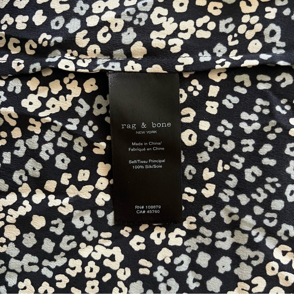 Rag & Bone Silk Leopard Print Cami - Picture 5 of 6